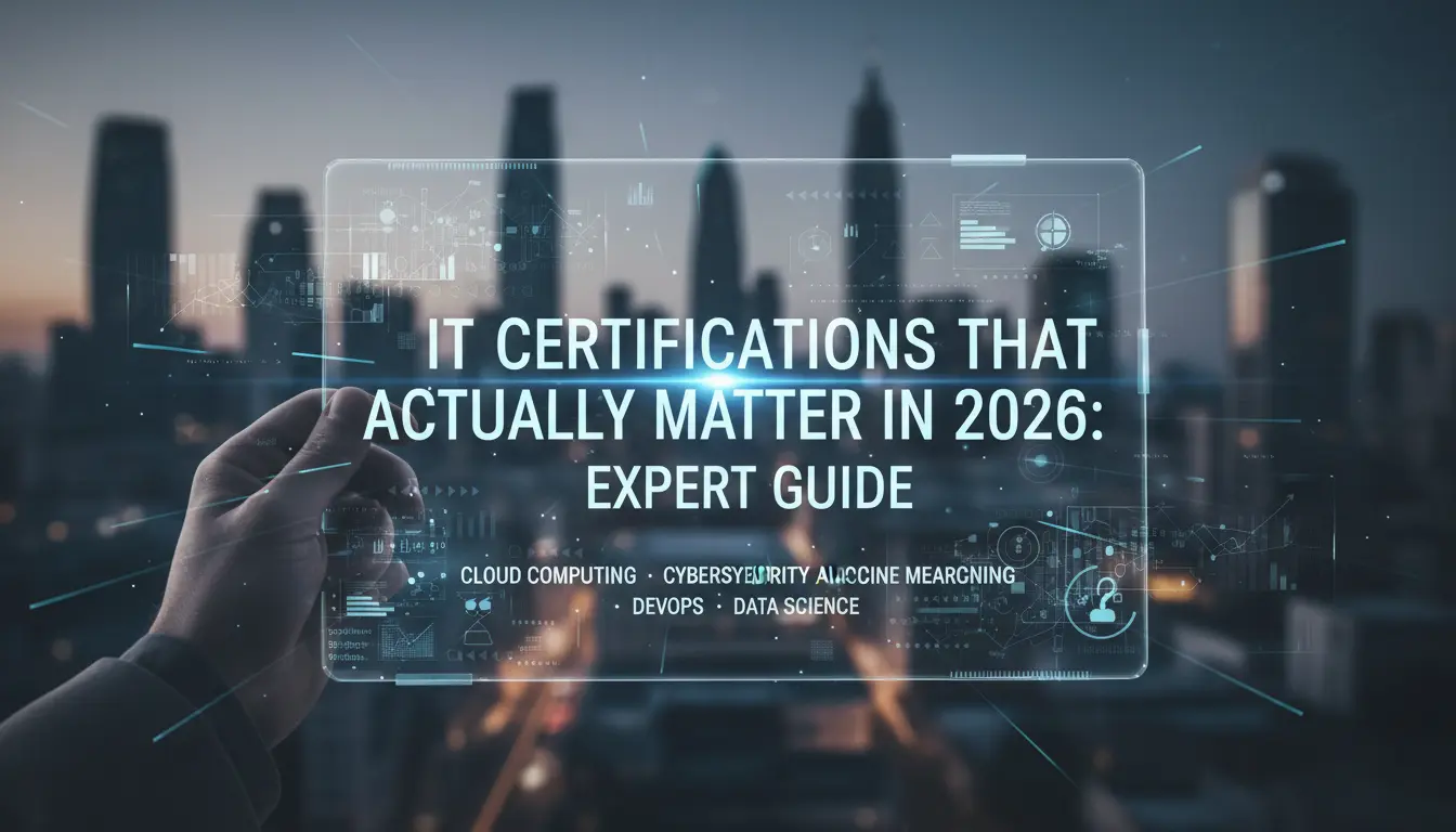IT Certifications That Actually Matter in 2026 Expert Guide 
